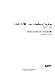 Mali GPU User Interface Engine Application Development Guide