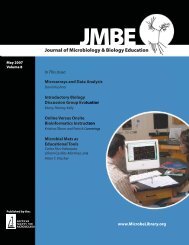 Journal of Microbiology & Biology Education - Department of Physics