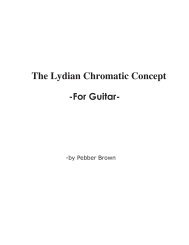 The Lydian Chromatic Concept of Tonal ... - PB Guitar Studios