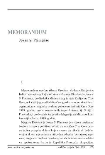 07 Jovan Plamenac - Memorandum.pdf - Matica crnogorska