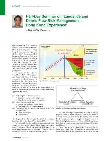 Landslide and Debris Flow Risk Management â Hong Kong ...