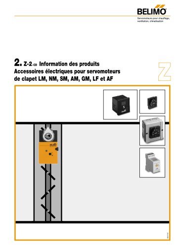 2.Z-2-CD Information des produits Accessoires Ã©lectriques ... - Belimo