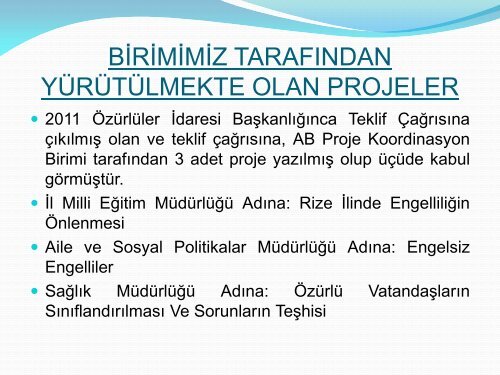 TC RİZE VALİLİĞİ AB PROJE KOORDİNASYON BİRİMİ - rizeab.gov.tr
