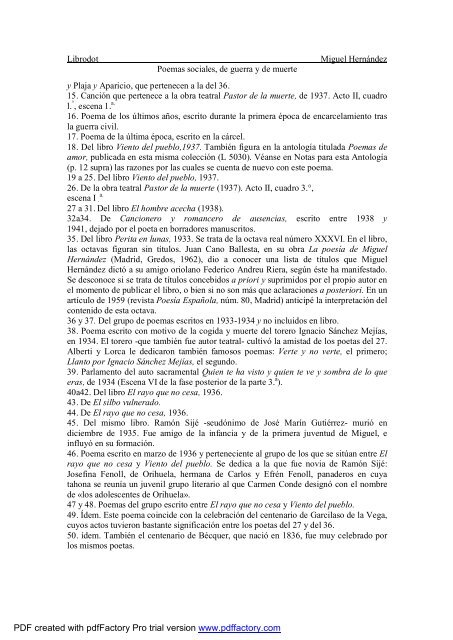 Poemas Sociales De Guerra Y De Muerte - Folklore Tradiciones