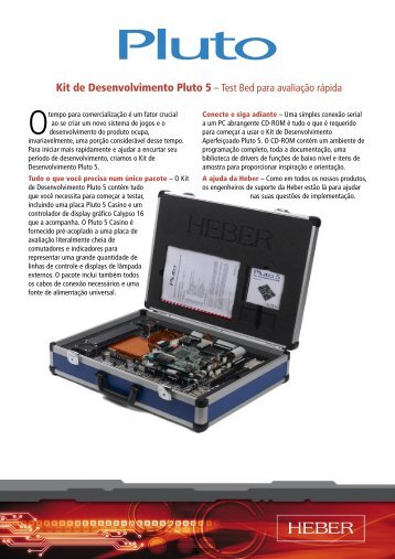 Kit de Desenvolvimento Pluto 5 â Test Bed para avaliaÃ§Ã£o ... - Heber