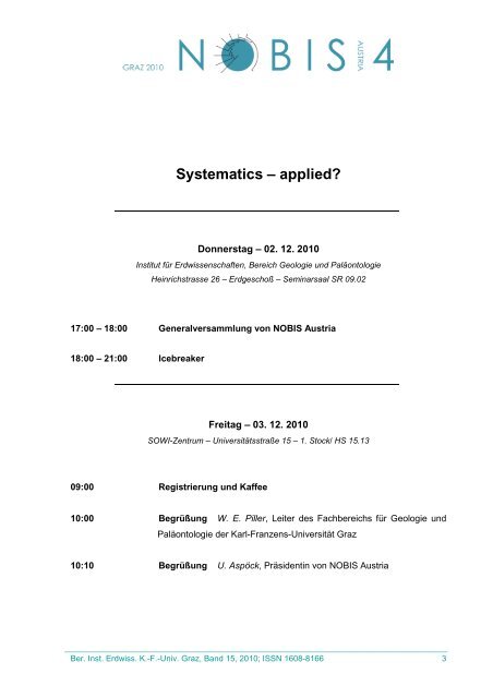 4. Jahrestagung von NOBIS Austria 2. - 3. Dezember 2010