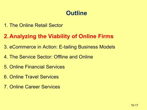 Online retailing and services