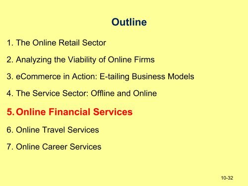 Online retailing and services