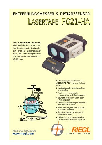 lasertape fg21-ha lasertape fg21-ha - RIEGL Laser Measurement ...