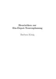 Heuristiken zur Ein-Depot-Tourenplanung Barbara König