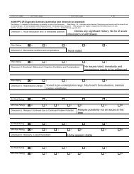 Julie's ASAM Dimension Diagnostic Summary