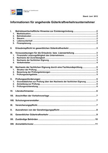 IHK-Merkblatt [PDF] - TOKOM-Partner Rostock GmbH