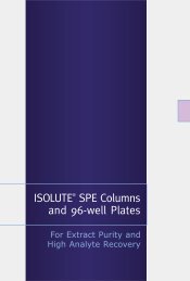 ISOLUTEÂ® SPE Columns and 96-well Plates - Labicom