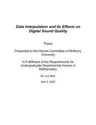 Data Interpolation and Its Effects on Digital Sound Quality - McMurry ...