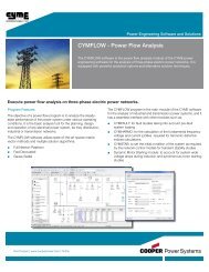 CYMFLOW - Power Flow Analysis - Cyme International