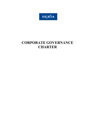 CORPORATE GOVERNANCE CHARTER - Dexia.com