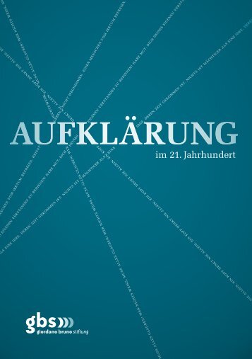 Aufklärung im 21. Jahrhundert - Giordano Bruno Stiftung