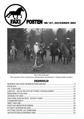 Faxiposten nr. 187 - Faxi-klubben