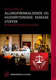 Regulering af allergifremkaldende og hudirriterende kemiske stoffer ...