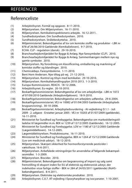 Regulering af allergifremkaldende og hudirriterende kemiske stoffer ...