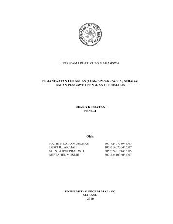 PDF: PKM-AI-10-UM-Ratih-Pemanfaatan Lengkuas Sebagai