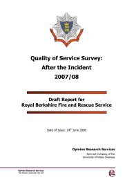 report attached - Royal Berkshire Fire and Rescue Service