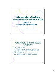 Alexander-Sadiku Fundamentals of Electric Circuits Chapter 6 ...