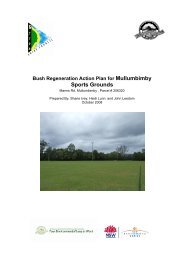 Bush Regeneration Action Plan for Mullumbimby Sports Fields