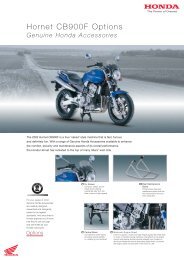 Hornet CB900F Options - Doble Motorcycles