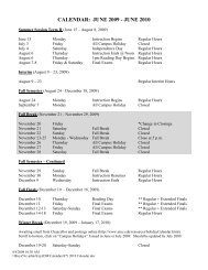 FY 2010 Calendar - Library