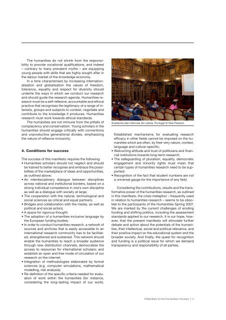 SCH Manifesto.pdf - European Science Foundation
