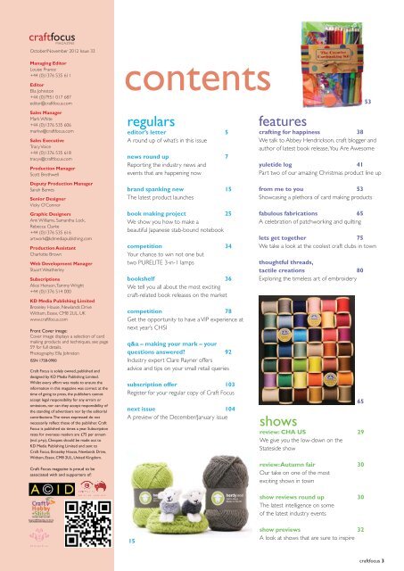 PDF: High-resolution (30Mb) - Craft Focus Magazine