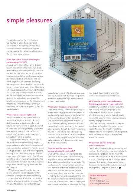 PDF: High-resolution (30Mb) - Craft Focus Magazine