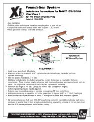 Xi2 Foundation System Installation for Wind Zone I - Tie Down ...