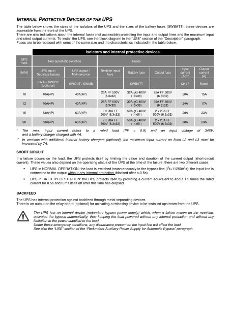 Operation Manual - Critical Power Supplies