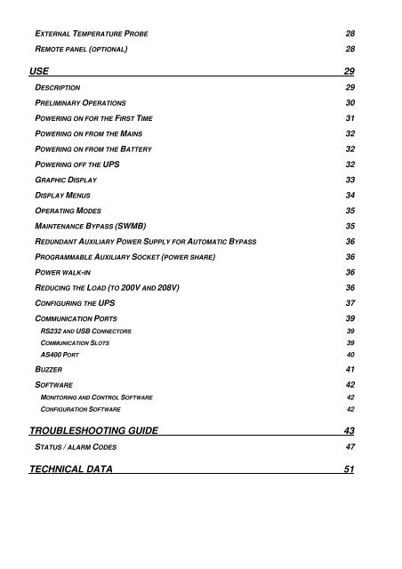 Operation Manual - Critical Power Supplies