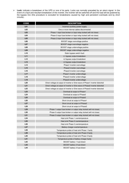 Operation Manual - Critical Power Supplies