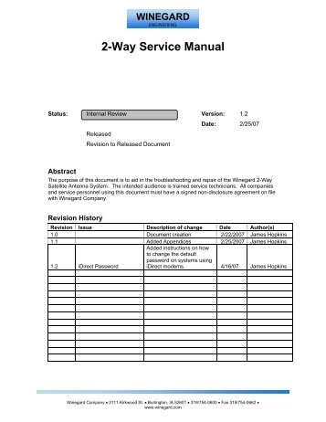 2-Way Service Manual