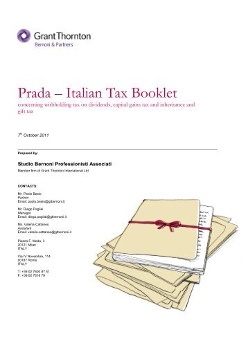 Prada – Italian Tax Booklet - Prada Group