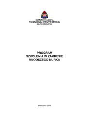 Program szkolenia w zakresie mÅodszego nurka - Komenda GÅÃ³wna ...