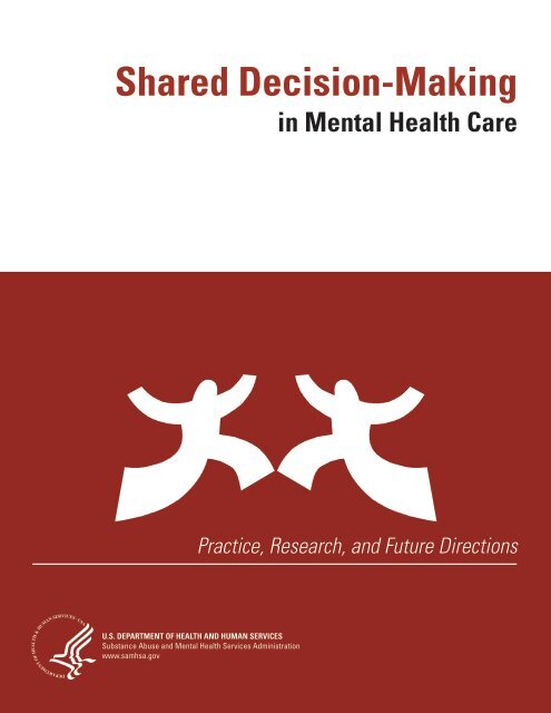 Shared Decision-Making in Mental Health Care - SAMHSA Store ...