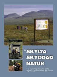 Att skylta skyddad natur - Skogsstyrelsen