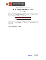 convocatoria pÃºblica 0171-2011 - Sutran