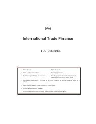 International Trade Finance - Institute of Bankers Malaysia