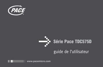 SÃƒÂ©rie Pace TDC575D - Cogeco