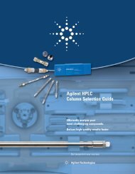 Agilent HPLC Column Selection Guide