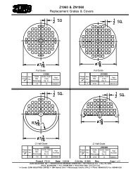 Z1960 & ZN1960 Replacement Grates & Covers - Zurn