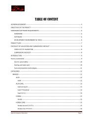 TABLE OF CONTENT - Aptech Computer Education