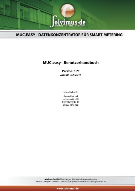 MUC.easy - Benutzerhandbuch - METERBUY
