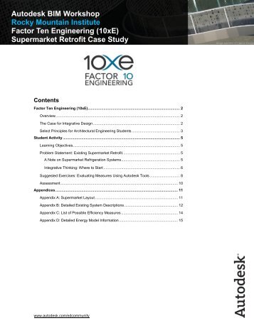 10xE Supermarket Case Study - Sustainability Workshop - Autodesk